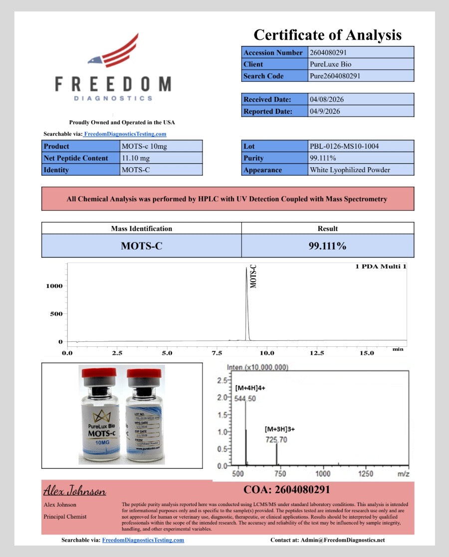 Mots-c 10mg | Laboratory Grade Research Compound